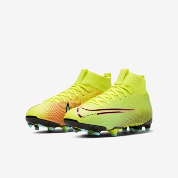 Nike Jr. Mercurial Superfly 7 Academy MDS MG - Nagyobb Gyerek Focicipő - Citrom/Fekete